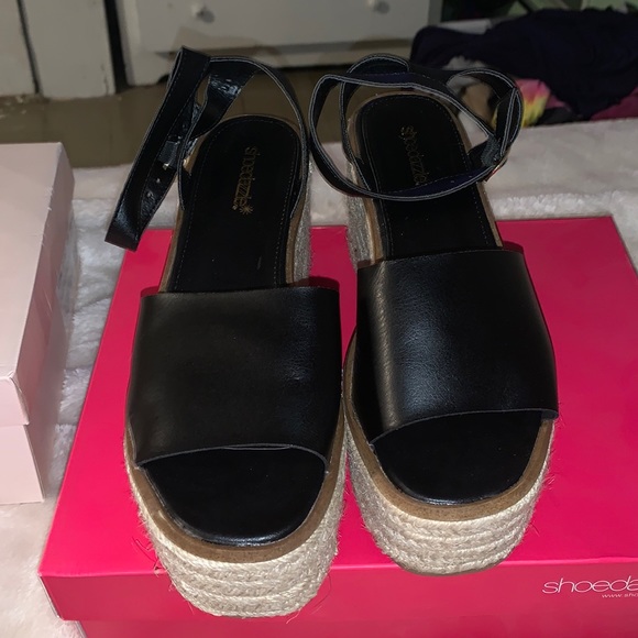 Black paten leather sandals - Picture 1 of 4